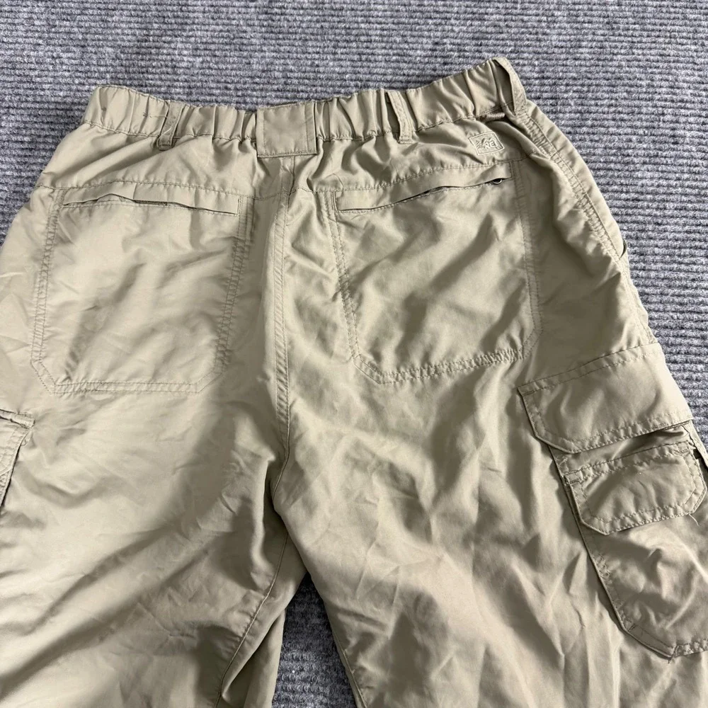 REI Mens Cargo‎ Hiking Pants Khaki Tan Nylon Outdoor Trousers Size M 30L
